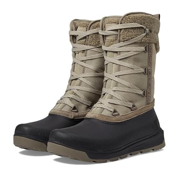 The North Face Womens Shellista V Mid Winter Boots US 6.5 Grey WP Insulated NIB - Picture 1 of 11